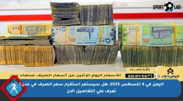 اليمن في 4 أغسطس 2025: هل سيستمر استقرار سعر الصرف في عدن؟ تعرف على التفاصيل الآن